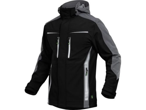 LEIB FLEX átmeneti softshell kabát fekete-szürke -XL()