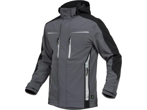 LEIB FLEX átmeneti softshell kabát szürke-fekete -S()