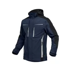 LEIB FLEX átmeneti softshell kabát tengerkék-fekete -S()