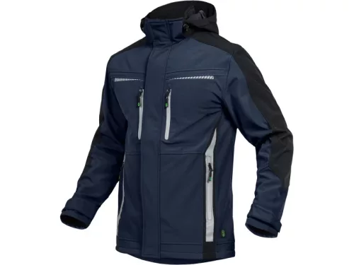 LEIB FLEX átmeneti softshell kabát tengerkék-fekete -S()