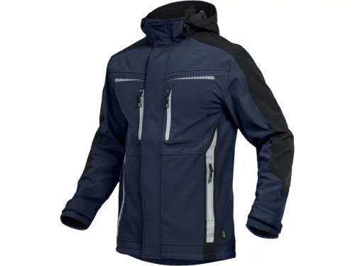 LEIB FLEX átmeneti softshell kabát tengerkék-fekete -S()