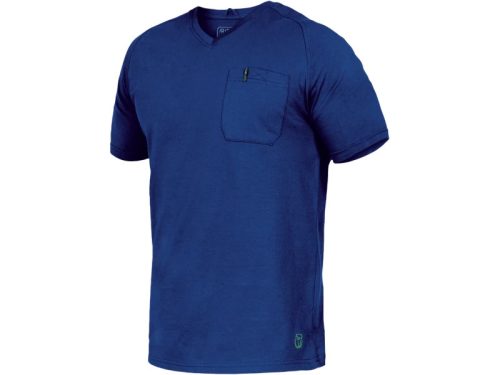 LEIB FLEX UWE V-nyakú póló királykék -4XL()