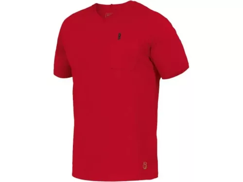 LEIB FLEX UWE V-nyakú póló piros -7XL()