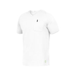 LEIB FLEX UWE V-nyakú póló fehér -5XL()