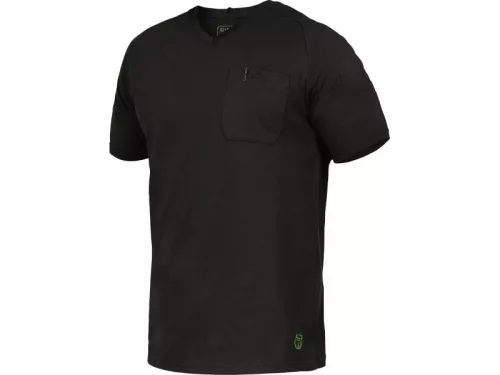 LEIB FLEX UWE V-nyakú póló fekete -4XL()