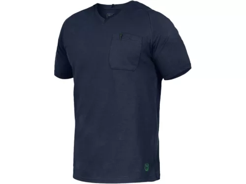 LEIB FLEX UWE V-nyakú póló sötétkék -4XL()
