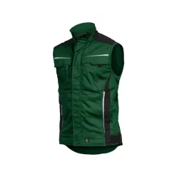 LEIB flex mellény zöld-fekete -3xL leibwächter munkavédelmi ruházat – munkaruházat