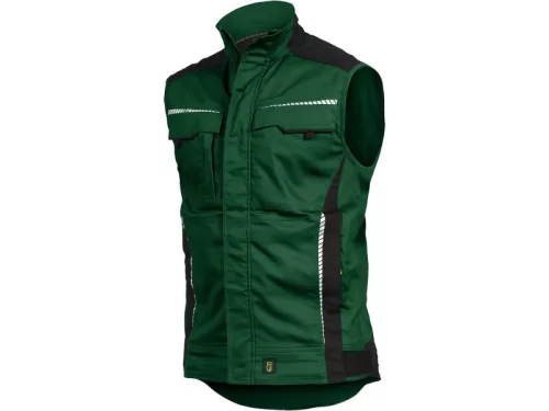 LEIB flex mellény zöld-fekete -3xL leibwächter munkavédelmi ruházat – munkaruházat