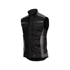LEIB flex mellény fekete-szürke -2xL leibwächter munkavédelmi ruházat – munkaruházat