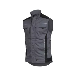 LEIB flex mellény szürke-fekete -4xL leibwächter termék – munkaruházat