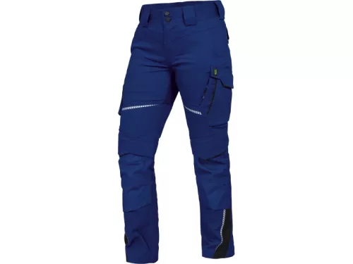 LEIB FLEX női derekas munkanadrág királykék-fekete -46()
