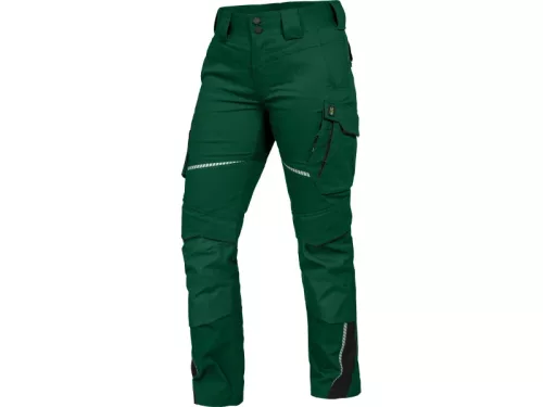 LEIB FLEX női derekas munkanadrág zöld-fekete -48()
