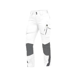 LEIB FLEX női derekas munkanadrág fehér-szürke -42()