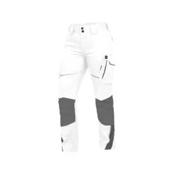 LEIB FLEX női derekas munkanadrág fehér-szürke -46()