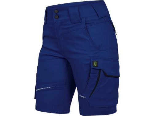 LEIB FLEX női rövid munkanadrág királykék-fekete -40()