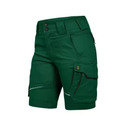 LEIB FLEX női rövid munkanadrág zöld-fekete -50()