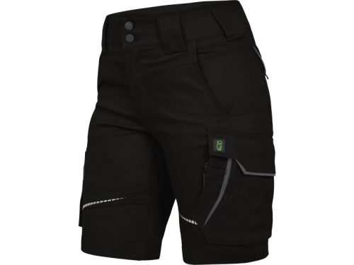 LEIB FLEX női rövid munkanadrág fekete-szürke -34()