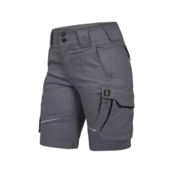 LEIB FLEX női rövid munkanadrág szürke-fekete -42()