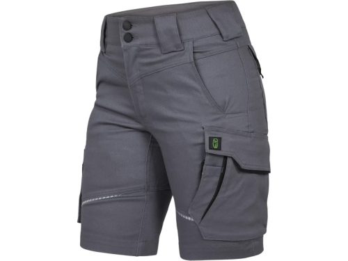 LEIB FLEX női rövid munkanadrág szürke-fekete -48()