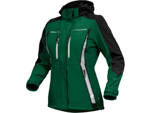 LEIB FLEX női átmeneti softshell kabát zöld-fekete -38()