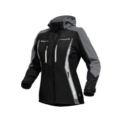   LEIB FLEX női átmeneti softshell kabát fekete-szürke -36()