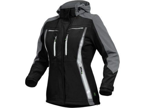 LEIB FLEX női átmeneti softshell kabát fekete-szürke -36()