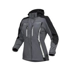   LEIB FLEX női átmeneti softshell kabát szürke-fekete -34()