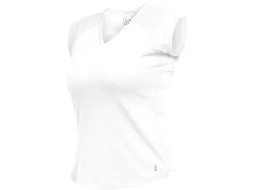 LEIB FLEX női v-nyakú póló fehér -38()