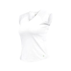 LEIB FLEX női v-nyakú póló fehér -42()