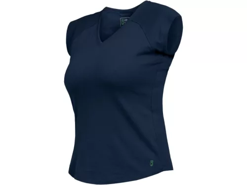 LEIB FLEX női v-nyakú póló tengerkék -38()