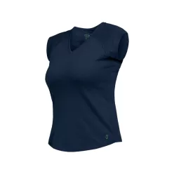 LEIB FLEX női v-nyakú póló tengerkék -44()