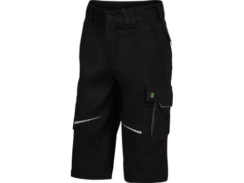 LEIB FLEX gyerek 3/4-es rövid munkanadrág fekete-szürke -164()