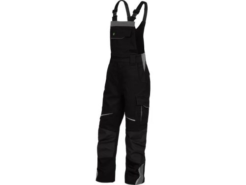 LEIB FLEX gyerek kantáros munkanadrág fekete-szürke -104()