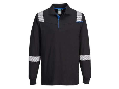 PORTWEST FR711 - WX3 FR Modaflame lángálló hosszú ujjú póló fekete 3XL()