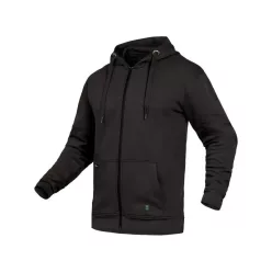 LEIB FLEX MIKA cipzáras pulóver fekete -M()