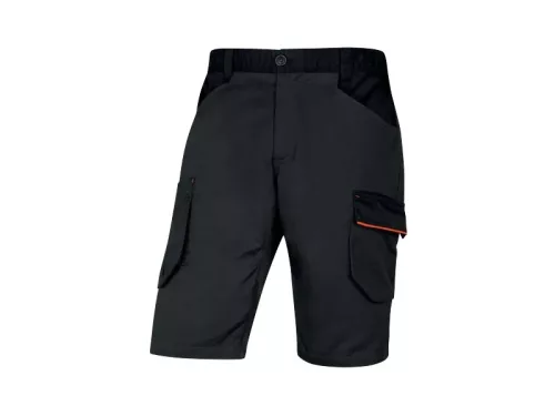 DELTA PLUS MACH2 sztreccs rövid munkanadrág szürke-narancssárga -4XL