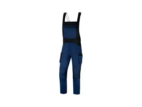DELTA PLUS MACH2 kantáros munkanadrág szürke-narancssárga -3XL
