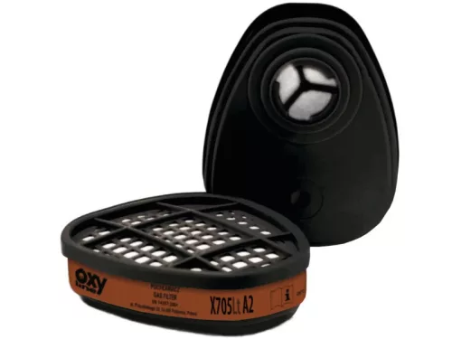 OXYLINE OXYPRO X705Lt A2 gázszűrő(könnyített) EN 14387:2021 bajonett zár 2 db/csom()