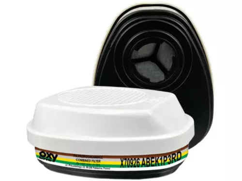 OXYLINE X70926 ABEK1 P3 R D gázszűrő bajonett zár 2db/csomag