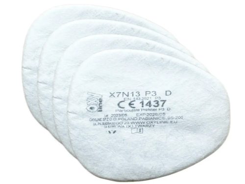 OXYLINE X7N13 P3 D részecske előszűrő, X701 A1, X702 A1, X703, ABEK1, 4 db/csom()