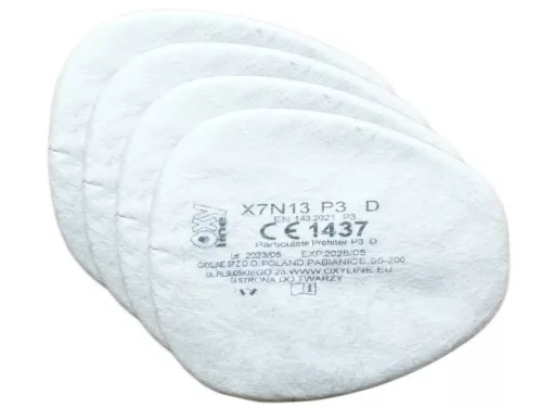 OXYLINE X7N13 P3 D részecske előszűrő, X701 A1, X702 A1, X703, ABEK1, 4 db/csom()