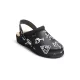 DIAN PISA ESTAMPADO OB E FO unisex védőpapucs mintás-fekete -40()