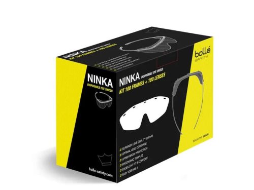 Bollé  víztiszta védőszemüveg 100db cserélhető fóliával kimondottan fröccsenés ellen eü()