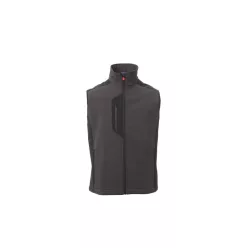 PAYPER CORK férfi softshell mellény füst-fekete -L