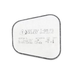   OXYLINE T-BM A P3 R - újra használható, aktív szénnel, bajonett zár 3M komp, 1pár/csom