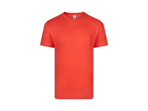 MUKUA Derby unisex rövid ujjú póló (155 gsm) fluo piros -S