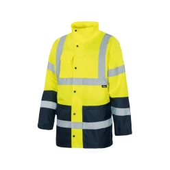   VIZWELL láthatósági esőkabát fluo sárga-tengerkék - 3XL()