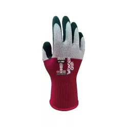   Wonder grip dual WG-355 védőkesztyű szürke-piros -S/7 wonder munkavédelmi kesztyű