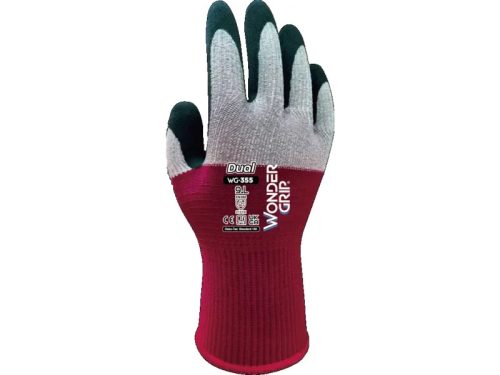 WONDER GRIP DUAL WG-355 védőkesztyű szürke-piros -M/8()