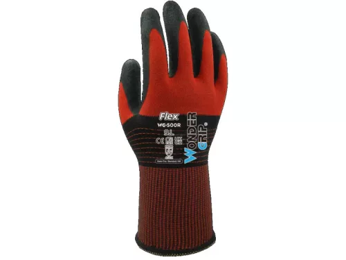 Wonder grip flex WG-500R védőkesztyű piros -xxL/11 wonder munkavédelmi kesztyű – munkavédelmi kézvédelem
